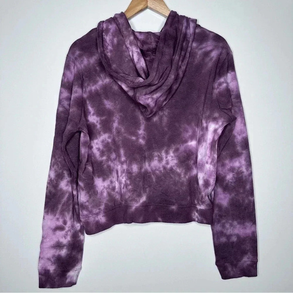 Threads 4 Thought NWT Roe Purple Tie Dye Cropped Hoodie Size XL - Picture 5 of 8
